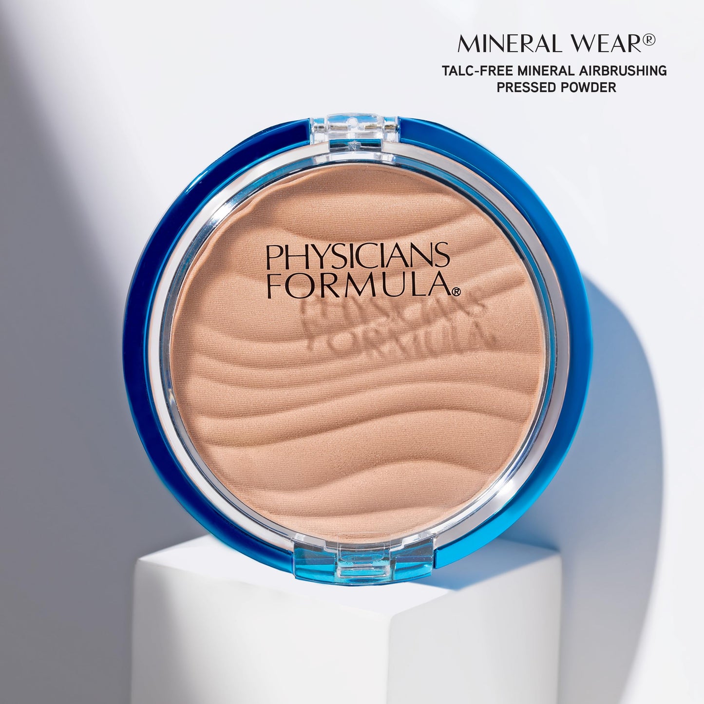 Physicians Formula Mineral Wear Talc-Free Airbrushing Pressed Powder, Full Coverage Mineral Face Powder for Sensitive Skin - Beige