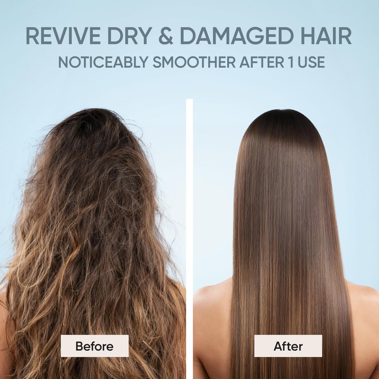 SUNATORIA Keratin Hair Mask - Deep Repair for Dry, Damaged Hair - Hydrolyzed Keratin, Hyaluronic Acid, Argan Oil and Collagen - Sulfate-Free Beauty and Personal Care SUNATORIA