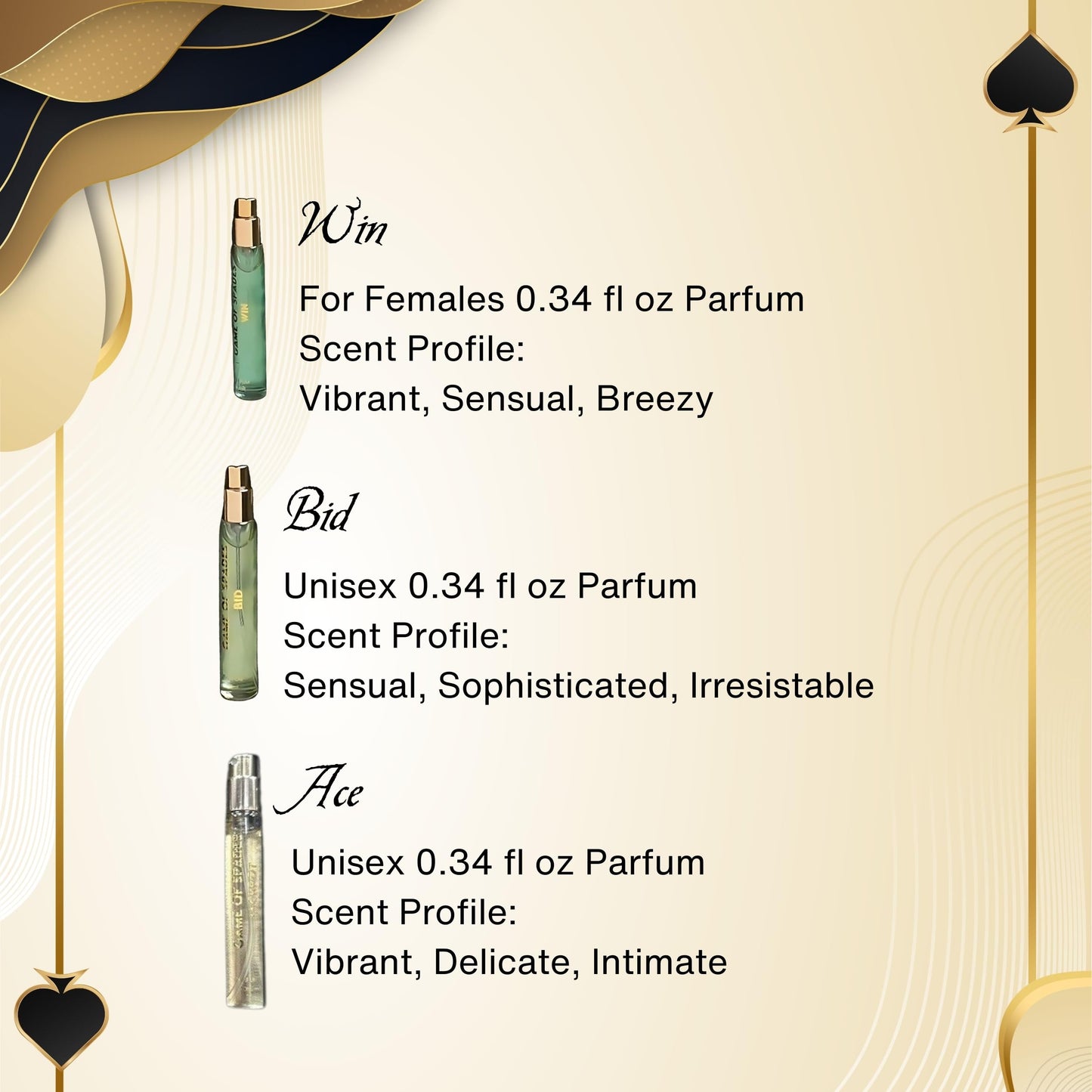 Jo Milano Game Of Spades Perfume Men And Women Mini Coffret Gift Set
