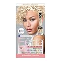 L’Oreal Paris Feria Platinum Bounce Bond Care Lightening System, Lifts Up To 8 Levels, Includes Anti Brass Purple Conditioner, Platinum Bounce, 1 Hair