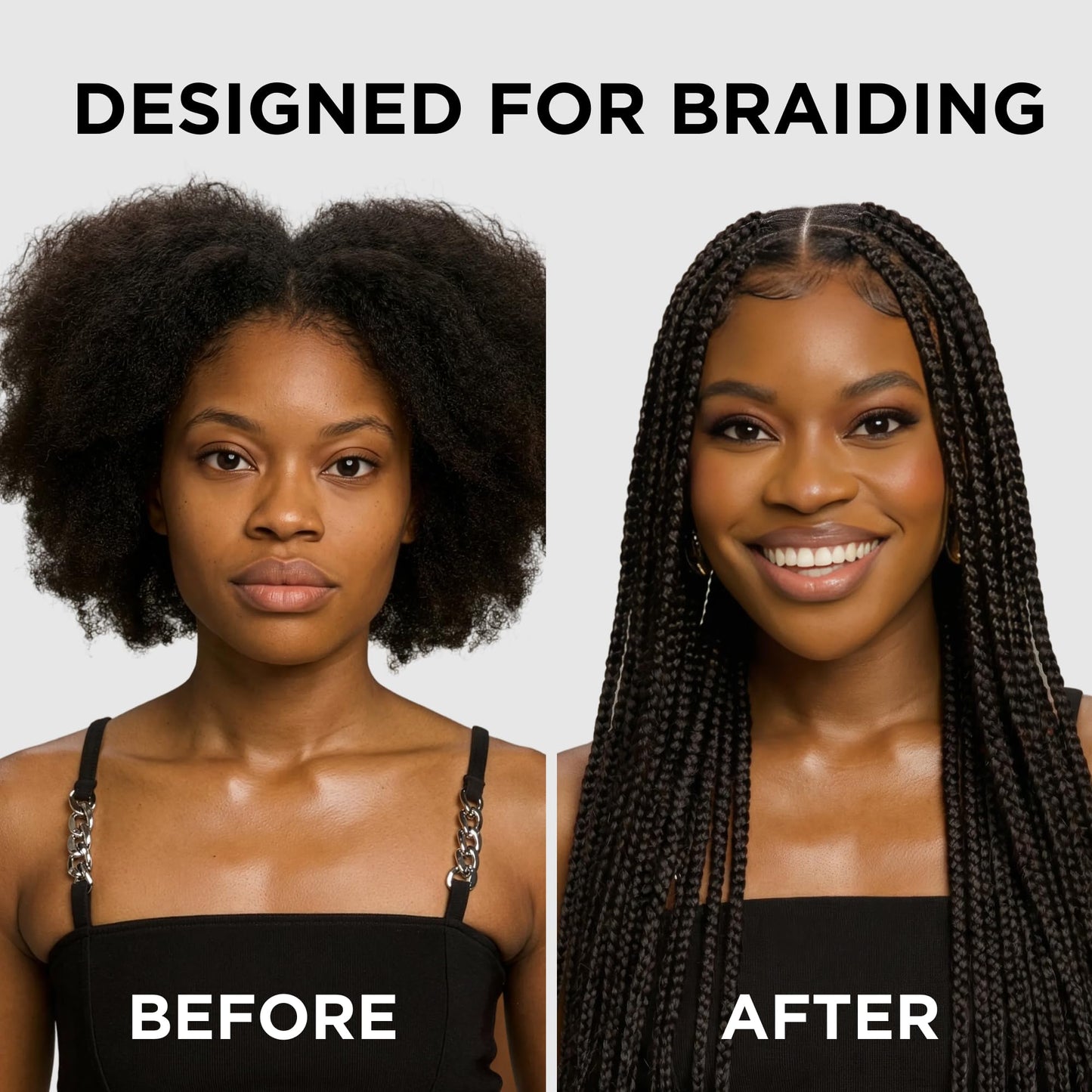 Style Factor Braid Booster Braiding Gel - Strong Hold & Conditioning Shine Hair Gel with Seaweed Extract - for Braids, Twists and Locs - 7.25 oz
