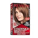 Revlon Colorsilk Beautiful Color Permanent Hair Color, Long-Lasting High-Definition Color, Shine & Silky Softness with 100% Gray Coverage, Ammonia