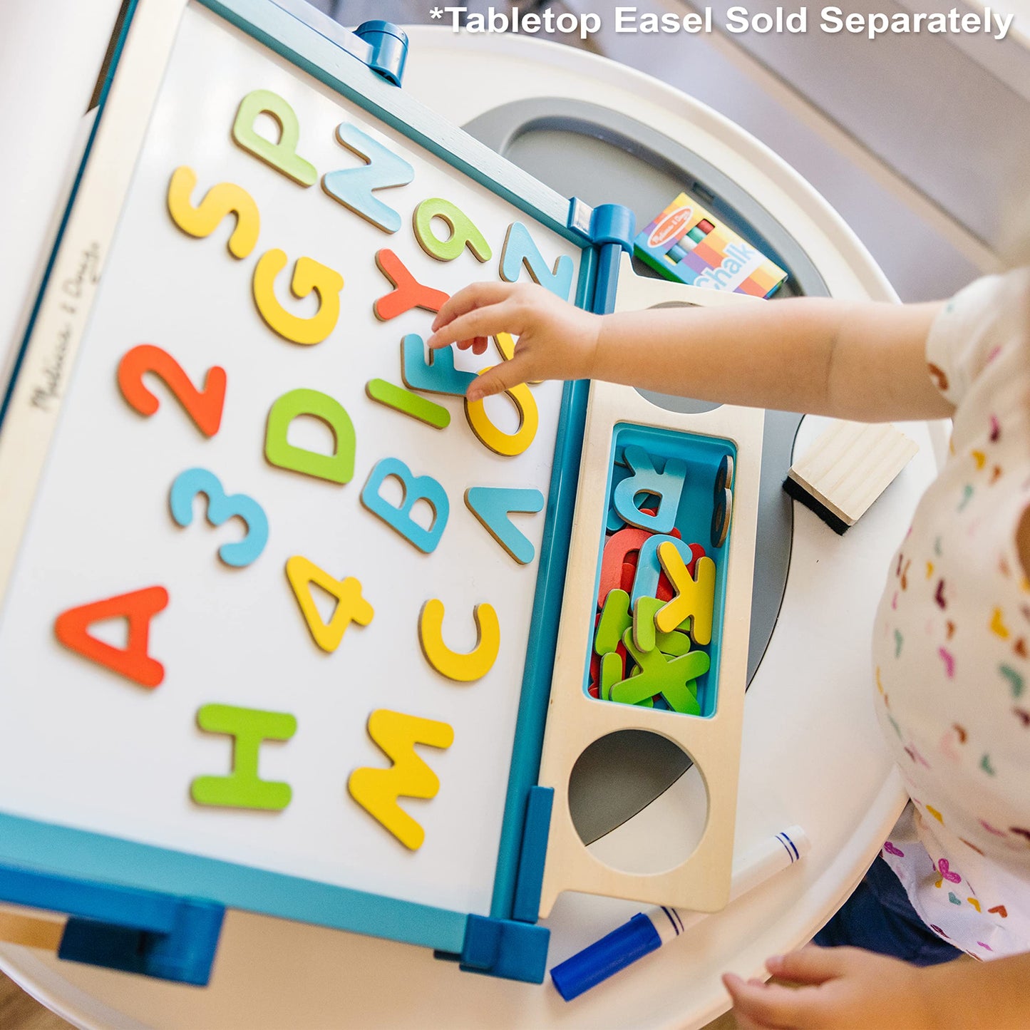 Melissa & Doug Deluxe Magnetic Letters and Numbers Set with 89 Wooden Magnets