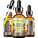 Botanical Beauty Organic HIBISCUS OIL (Hibiscus Sabdariffa) JAPANESE 100 Pure Natural VIRGIN UNREFINED COLD PRESSED Anti Aging, Vitamin E Oil