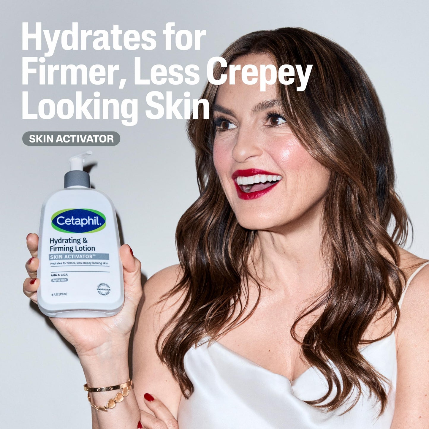 Cetaphil Skin Activator Hydrating & Firming Body Lotion 16oz, Mandelic Acid (AHA) and Centella Asiatica (CICA) Body Moisturizer, Hydrates and Firms