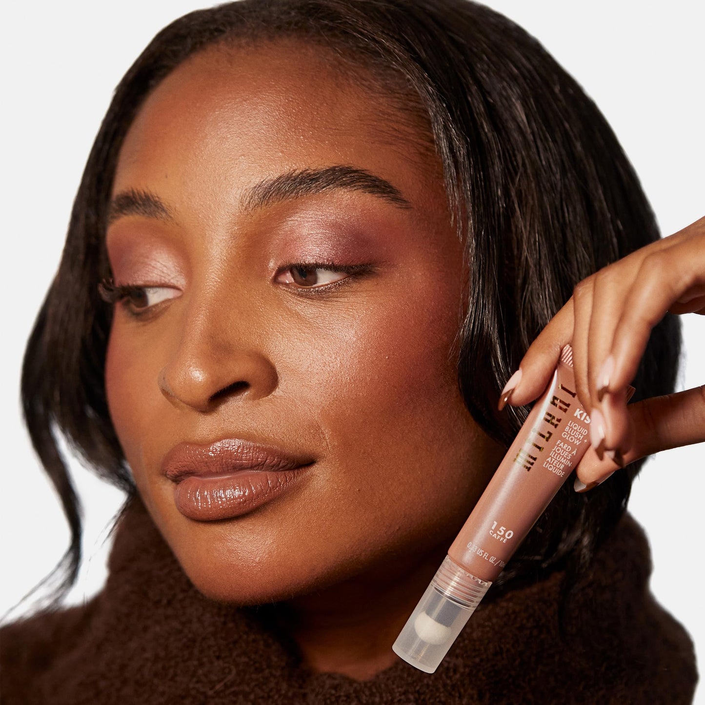 Milani Cheek Kiss Liquid Blush + Glow, Creamy 2-in-1 Blush for Cheeks and Highlighter Makeup for Dewy, Radiant Finish - 150 Caffe