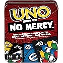 Mattel Games UNO Show ‘em No Mercy Card Game in Storage & Travel Tin for Kids, Adults & Family Night with Extra Cards, Special Rules & Tougher…