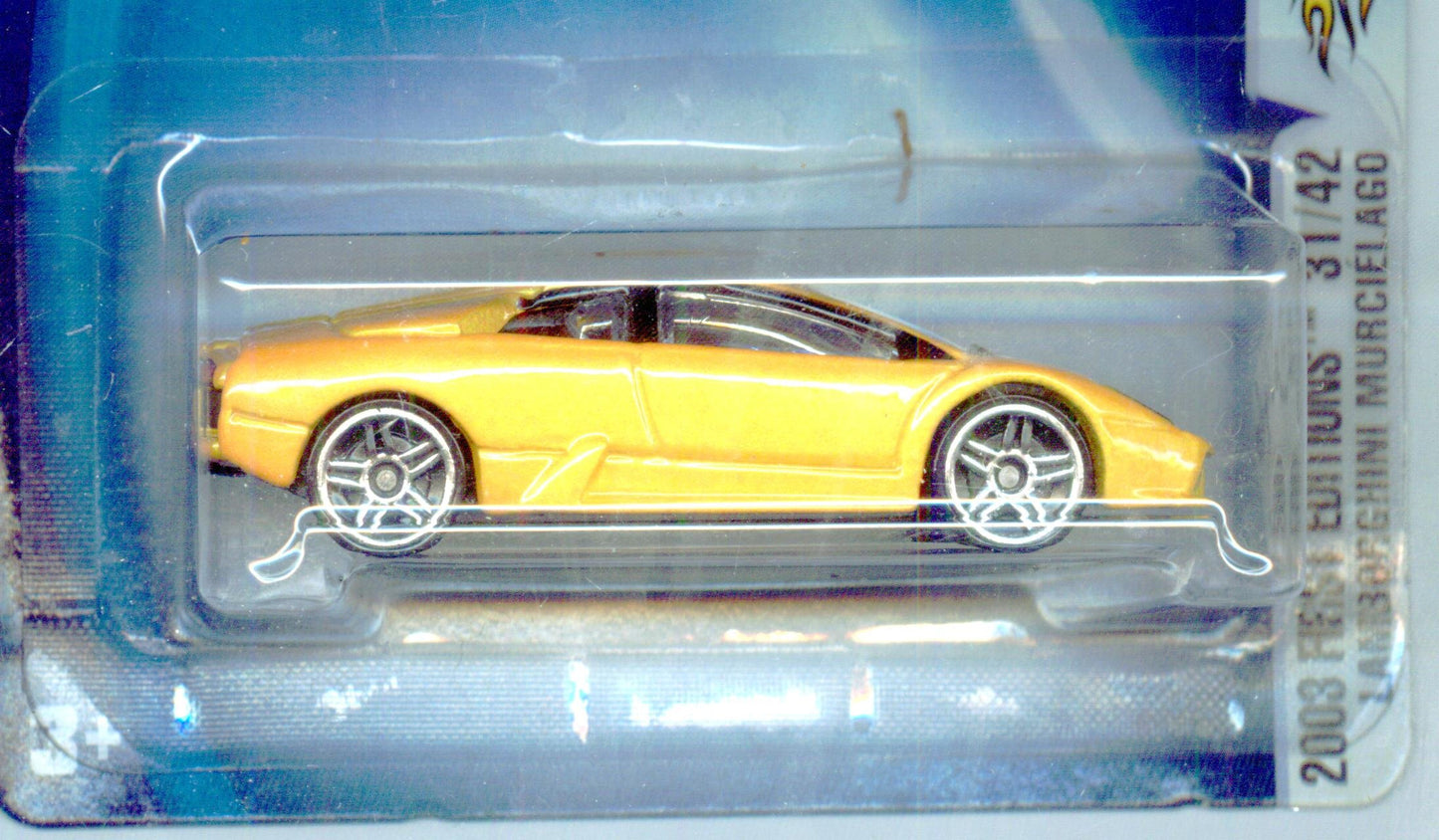 Hot Wheels 2003-043 First Editions Yellow Lamborghini Murcielago 1:64 Scale