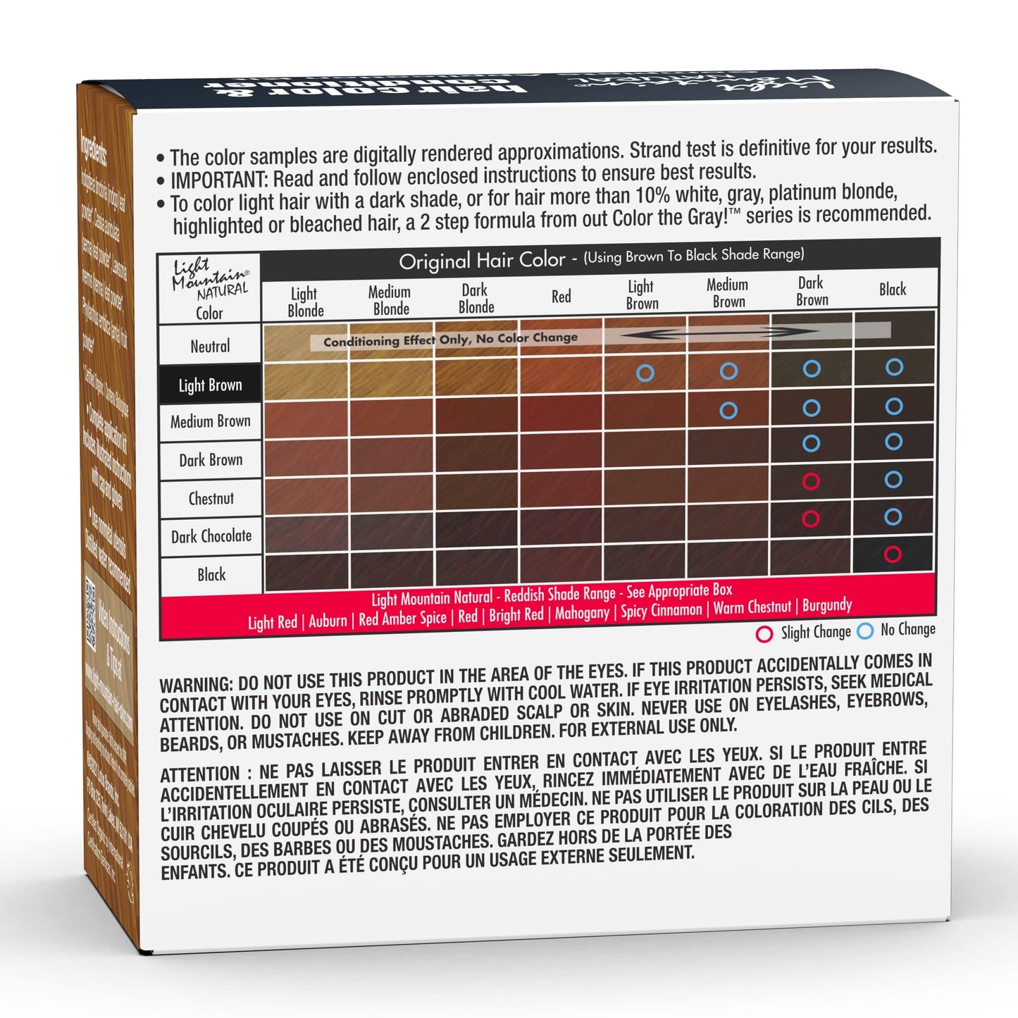 Hair Color Light Brown 4 OZ2
