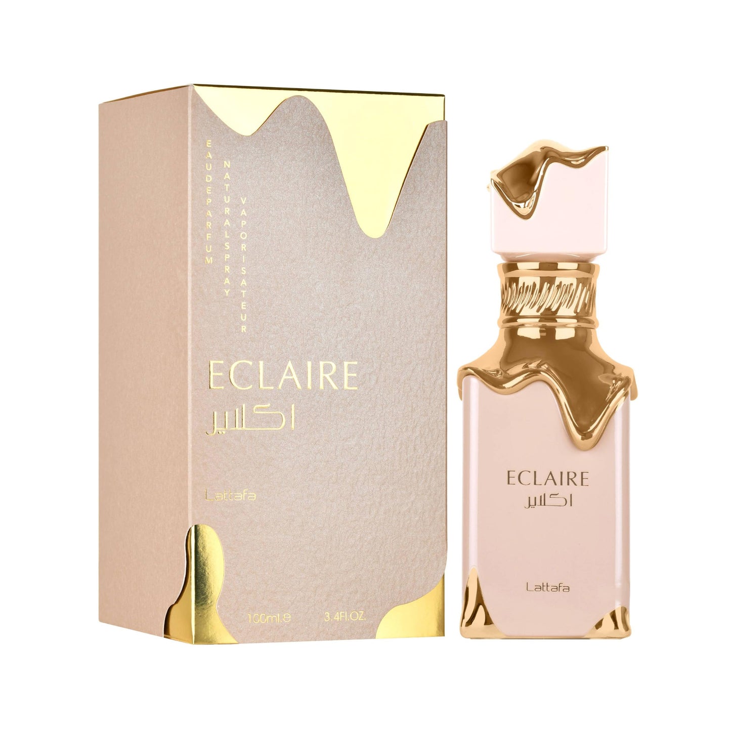 Lattafa Eclaire - Vanilla, Caramel, Sweet, Floral - Eau de Parfum Long-Lasting Fragrance for Women, 3.40 Ounce / 100 ml Beauty and Personal Care Lattafa