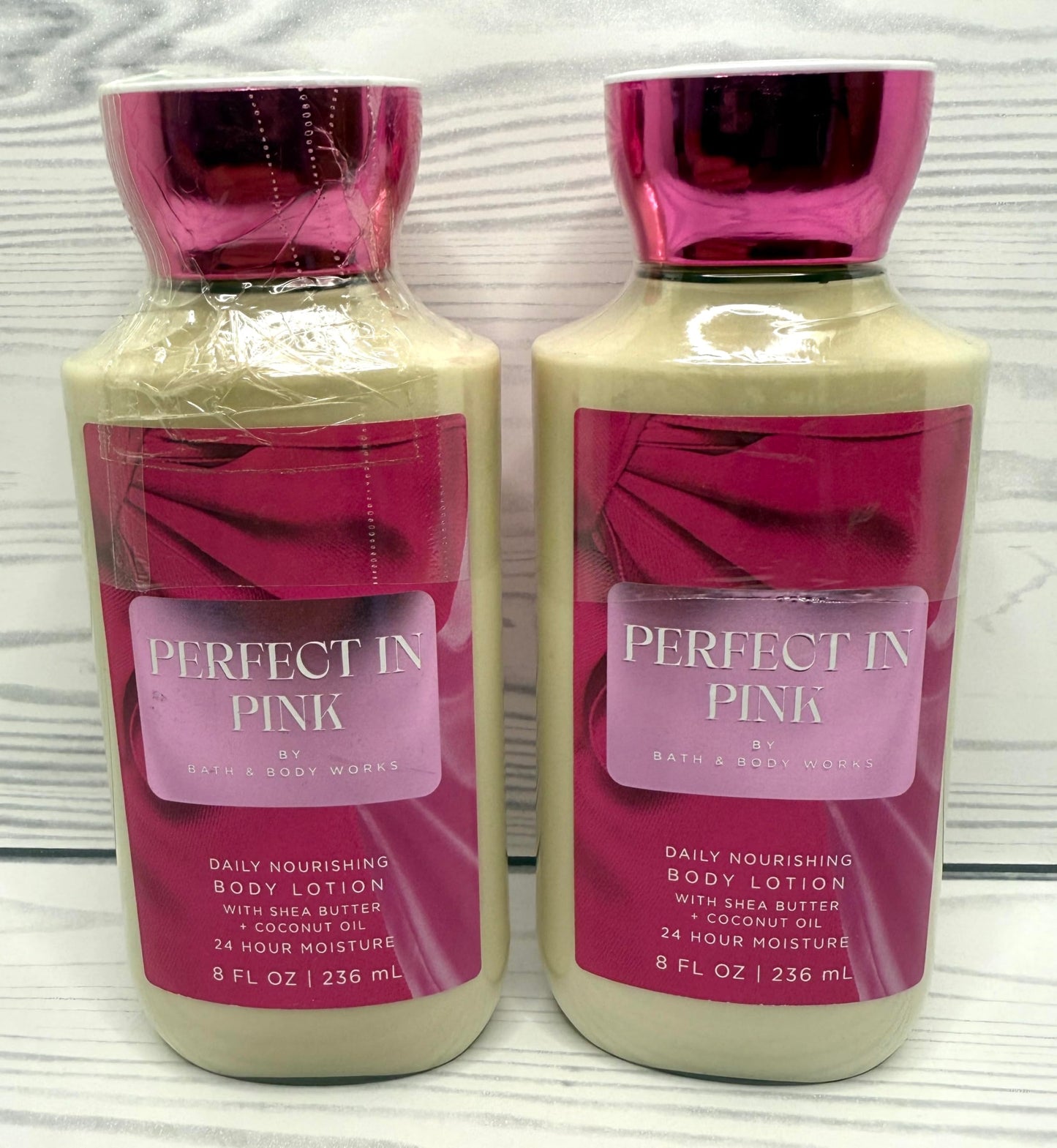 Bath & Body Works Body Perfect In Pink Lotion 8 Ounces Each Pack of 2