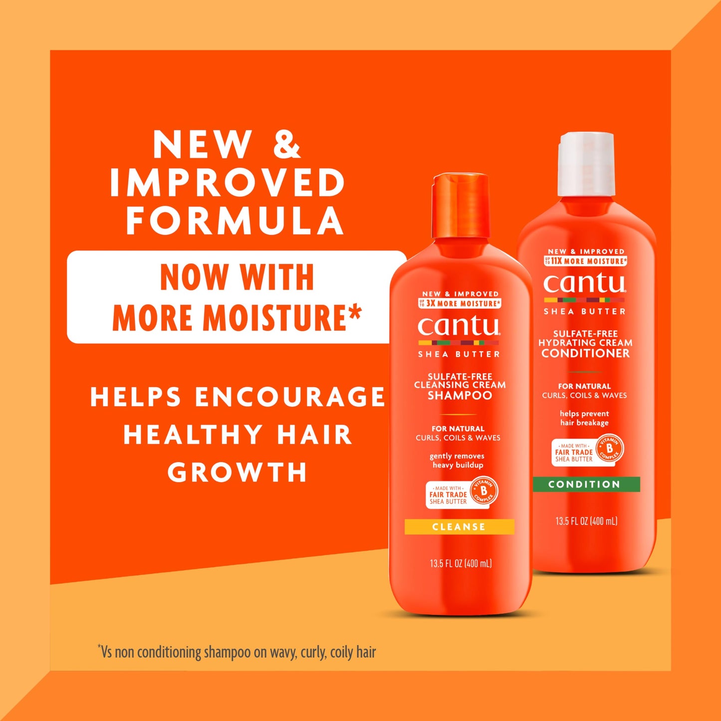Cantu Shampoo & Conditioner with Shea Butter for Natural Hair, 13.5 fl oz (Pack of 6) Beauty and Personal Care Cantu