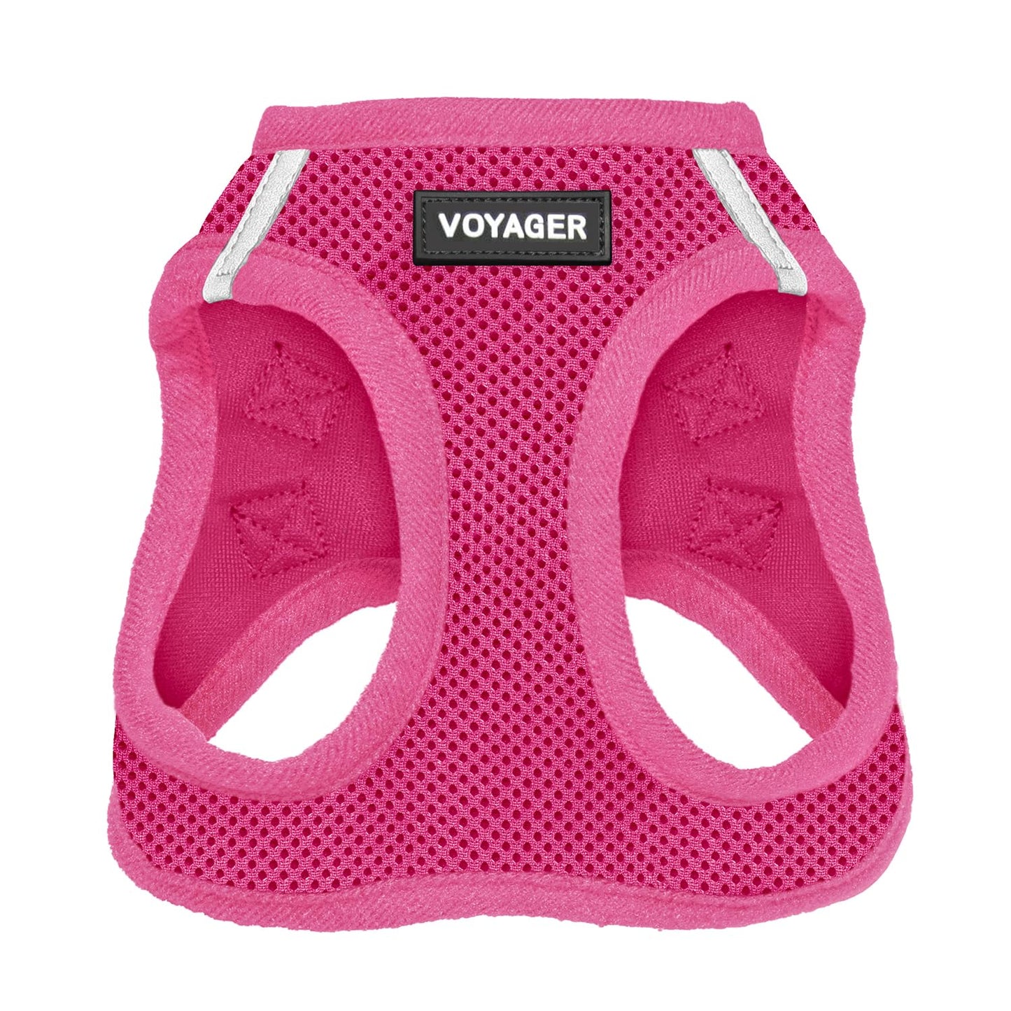 Best Pet Supplies Voyager Step-in Air Dog Harness - All Weather Mesh, Reflective No-Pull for Small/Medium Dogs & Cats - Secure Buckle, D-Rings - Fuchsia S