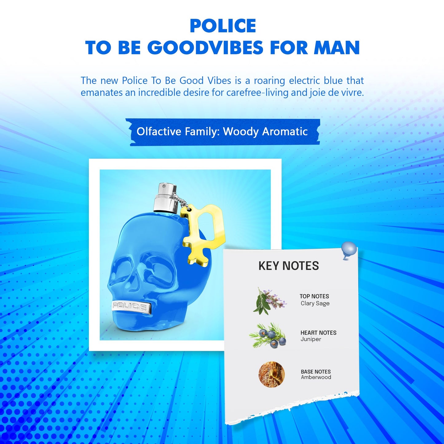 Police To Be Good Vibes for Men - 4.2 oz EDT Spray