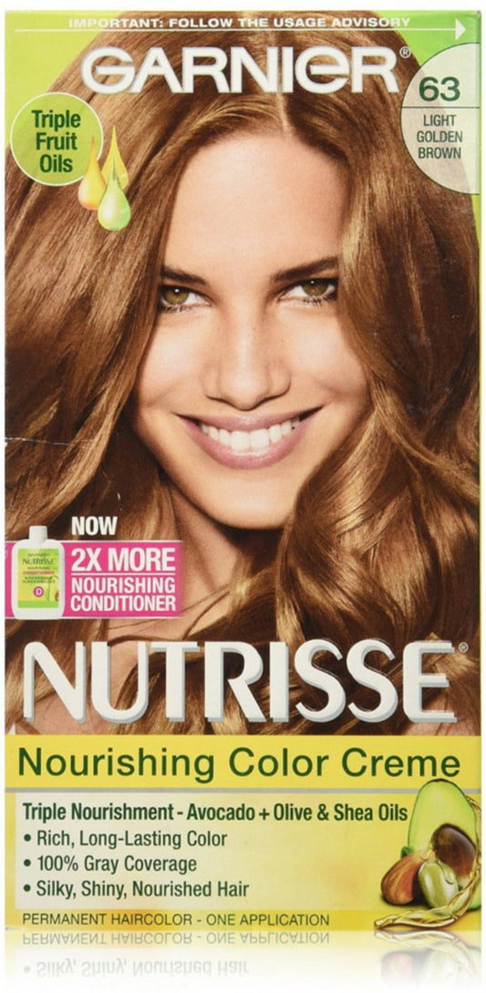 Garnier Nutrisse Haircolor Creme, Light Golden Brown [63] 1 Count Beauty & Personal Care Garnier