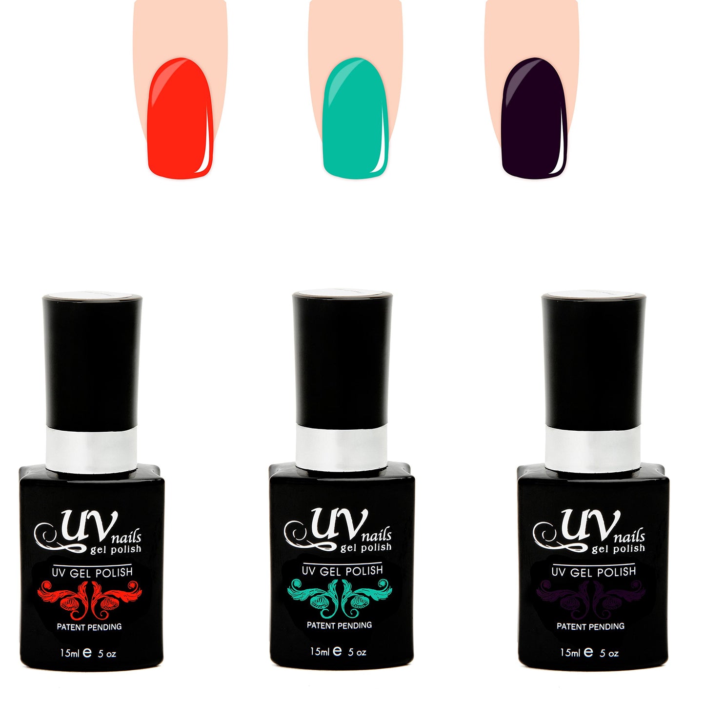 UV-Nails Rhea Set of 3 UV or LED gel polish Beauty & Personal Care UV-NAILS