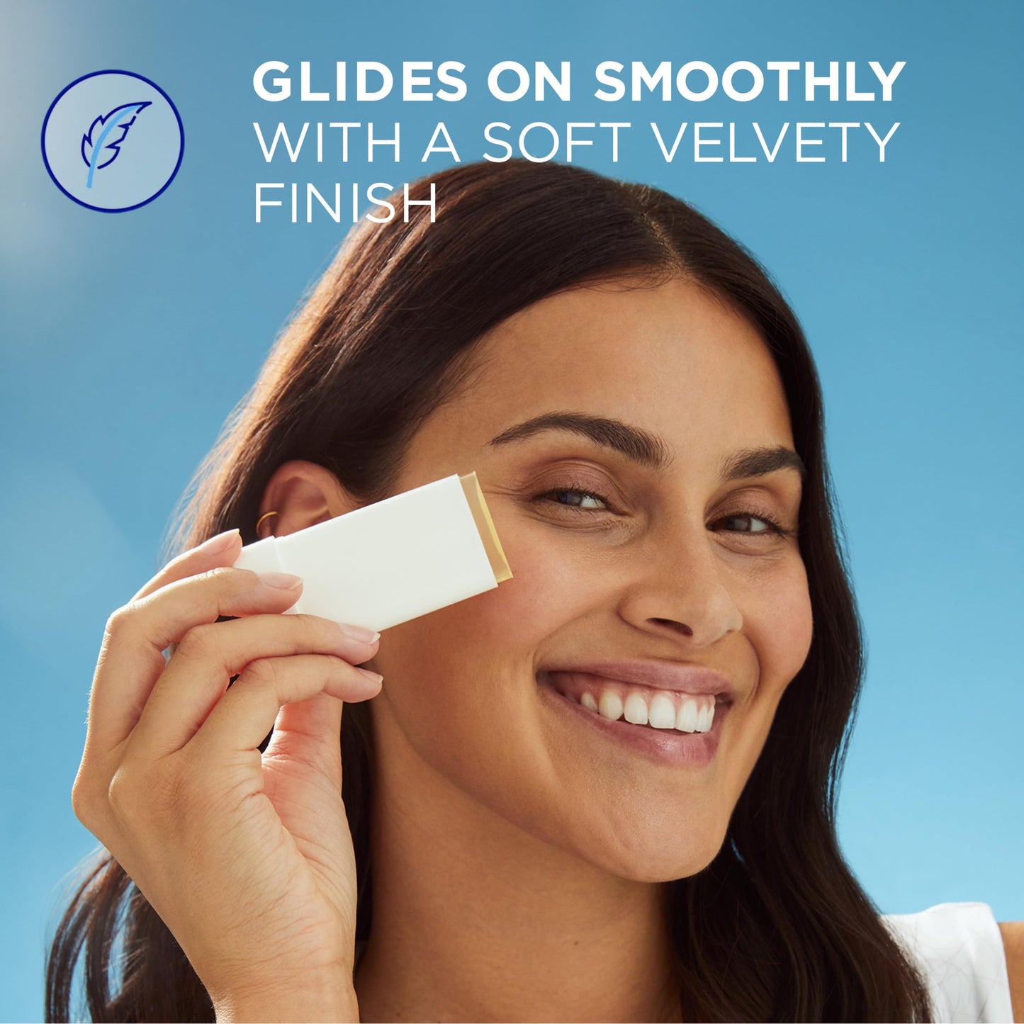 Coppertone Every Tone Invisible Finish Hydrating UV Defense Face Sunscreen Stick SPF 55 with Moisturizing Ceramides, Blends in Clear Sunscreen for All