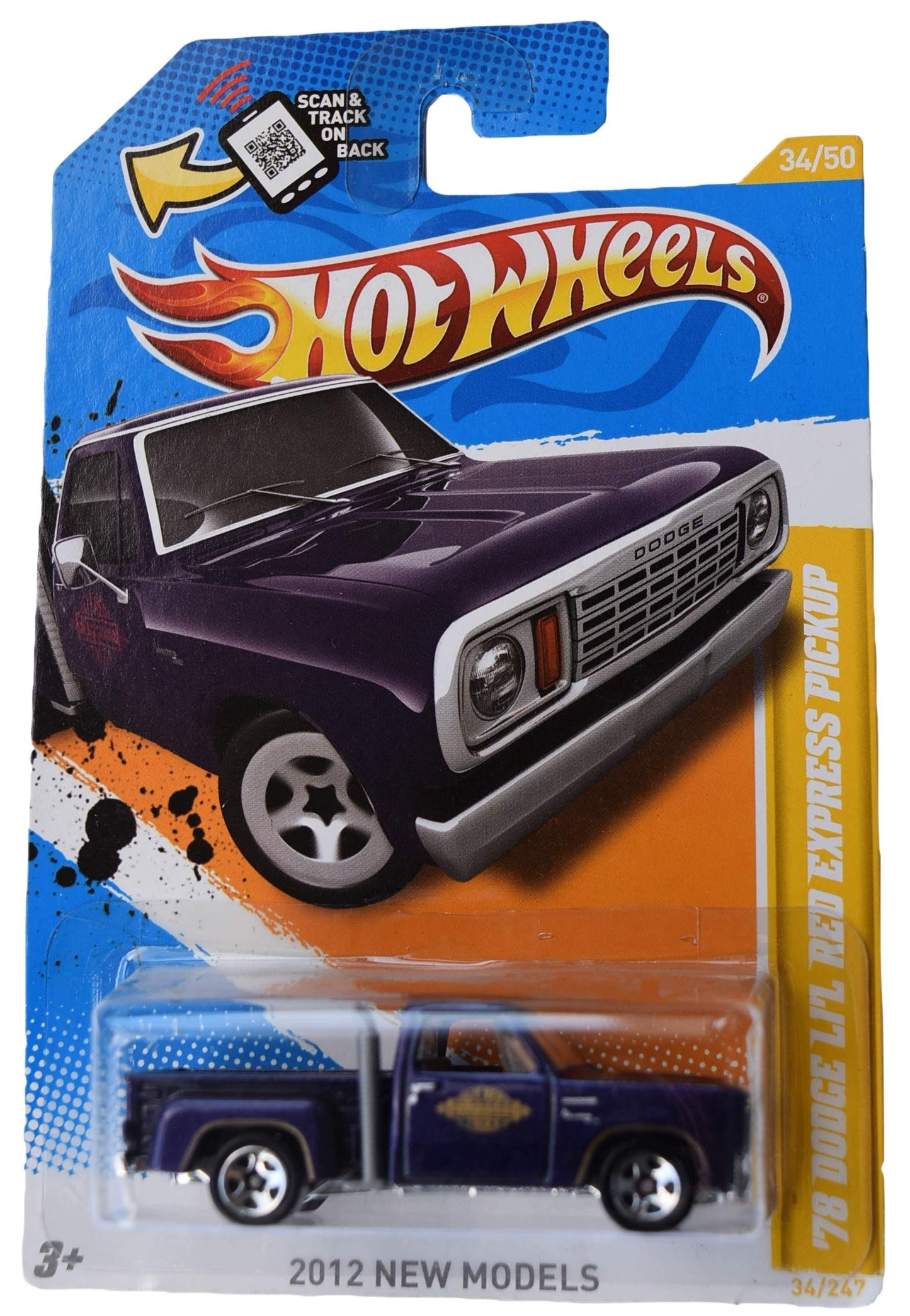 Hot Wheels '78 Dodge Li'l Red Express Pickup 34/247, Purple