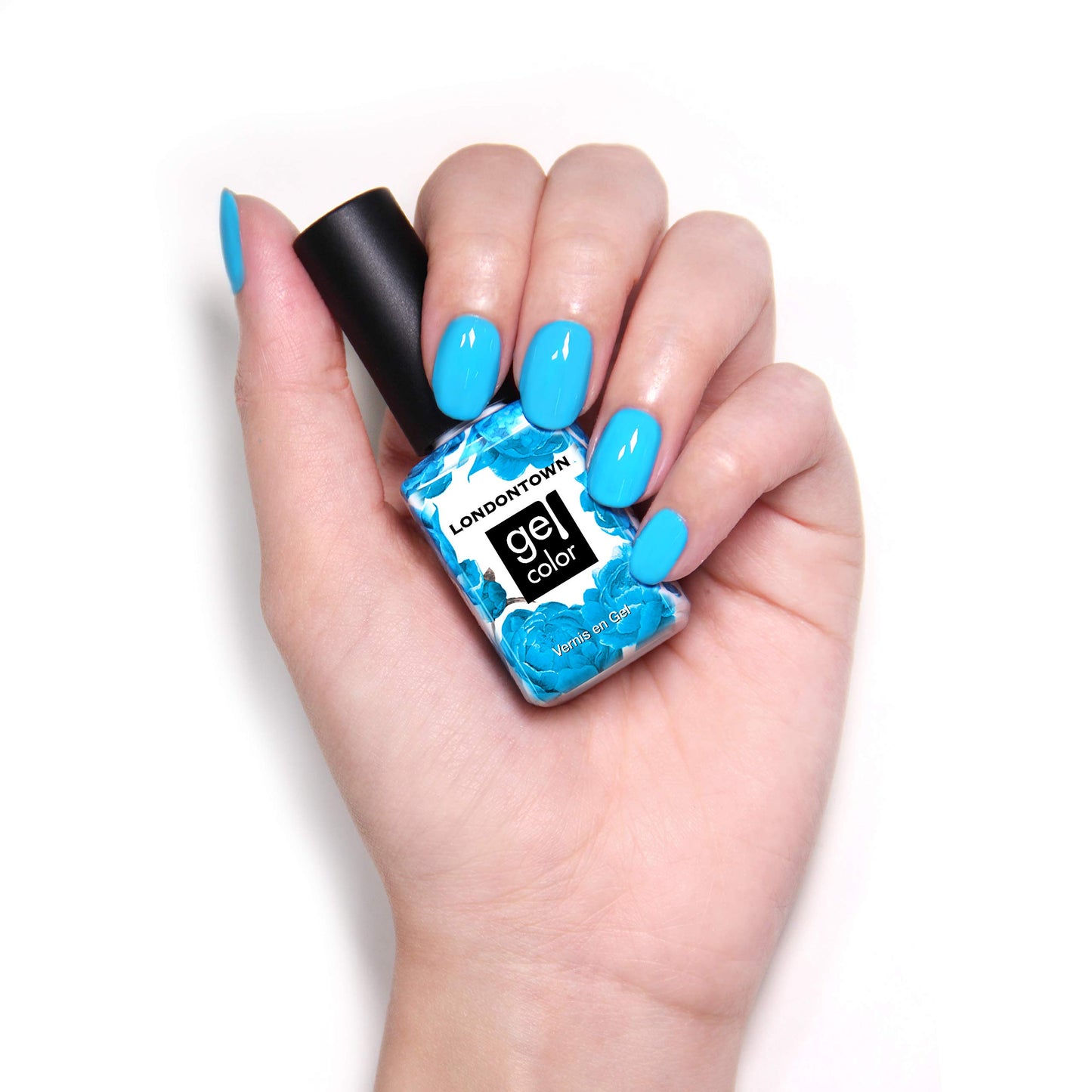 LONDONTOWN UV/LED Gel Nail Polish, Glossy Neon Blue, Cabana Boy, 0.4 Fl Oz, Long Lasting, Chip Resistant High Shine Color Beauty & Personal Care LONDONTOWN