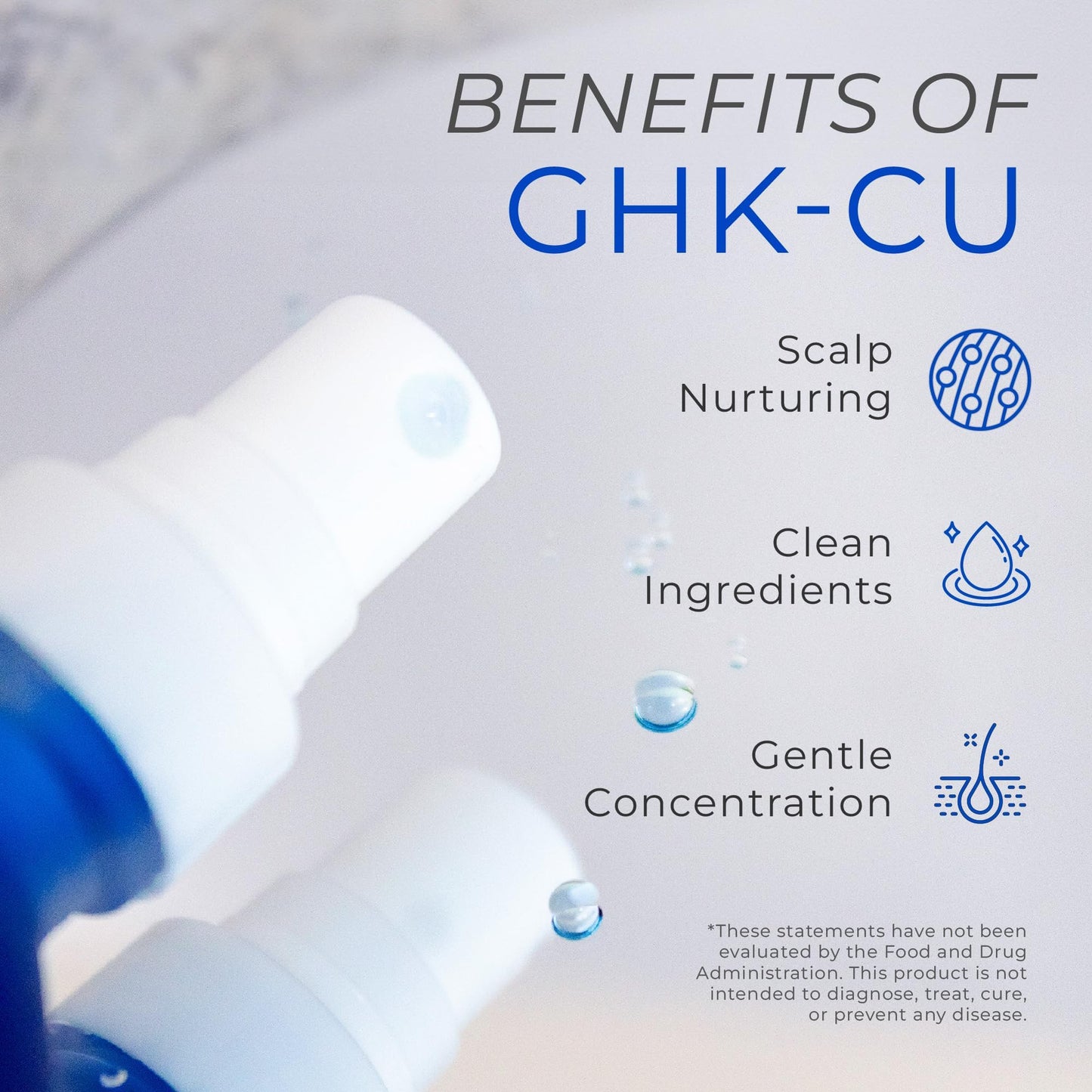 Neurogan GHK-Cu Copper Peptide Hair & Scalp Serum - 2400mg, 4% Copper Peptides - Fast-Absorbing, Water-Based Formula for Hair Softness & Shine Beauty and Personal Care Neurogan