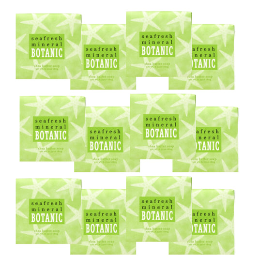 Greenwich Bay Mini Botanical Soap Bars - 12 Pack 1.9 oz Each - Individually Wrapped Guest Soaps for Airbnb, Spa, Travel, Bath - Travel Size Bar Soap