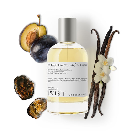 Twist Rio Black P. No. 196 - Inspired by Sol d. Janeiro Cheirosa 40, Long-Lasting Perfume for Women, Vegan, Clean Ingredients, Black Amber Plum Beauty & Personal Care HOUSE OF TWIST