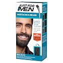 Just For Men Mustache & Beard multiple uses Beard Dye for Men with Brush Included, With Keratin Biotin Aloe and Coconut Oil for Healthy Facial Hair