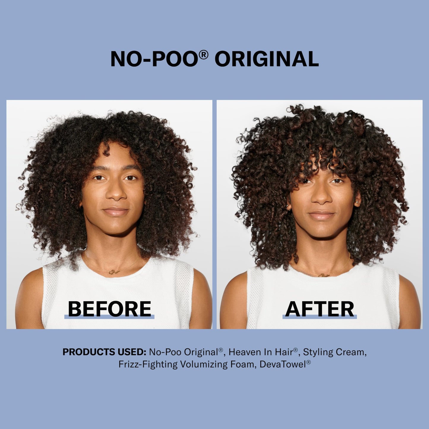 DevaCurl No-Poo Original Non-Lathering Cleanser for Rich Moisture, 3 fl. oz