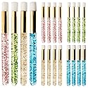 20-Piece Lash Shampoo Brush Set - Eyelash Extension Cleanser, Peel Off Blackhead, Nose Pore Deep Cleaning Brush for Face & Eyelash