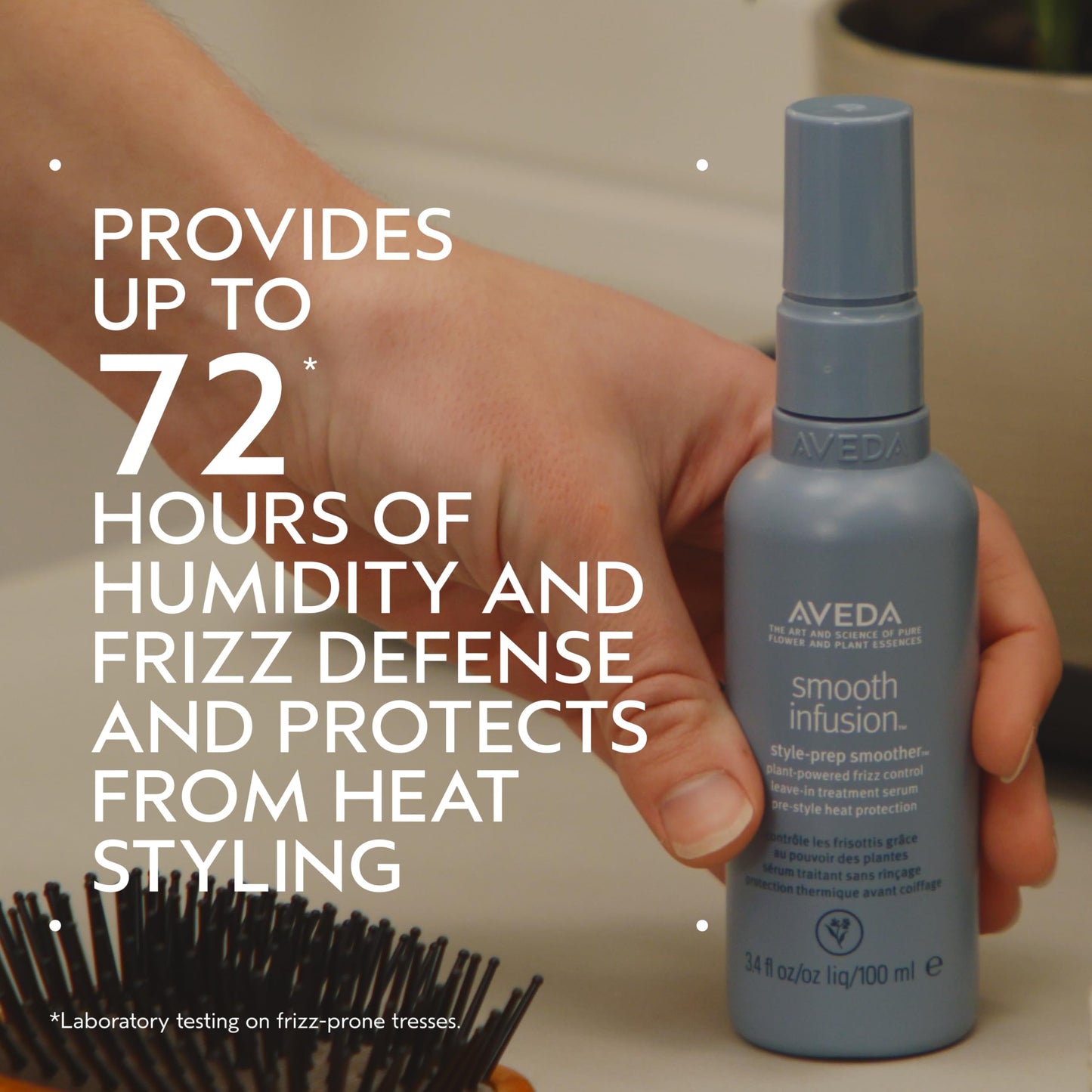 Aveda Smooth Infusion Style-Prep Smoother | Leave-In Anti-Frizz Serum | 72-Hour Frizz Defense & Control | Heat Protectant | 98% Naturally Derived* Beauty and Personal Care Aveda