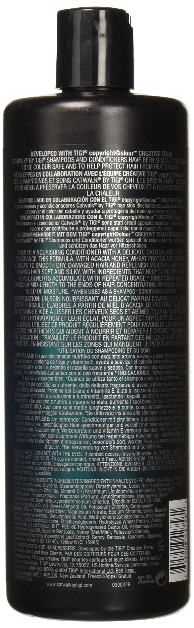 Tigi Catwalk Oatmeal & Honey Shampoo and Conditioner, 25.36 Ounce (Pack of 2)