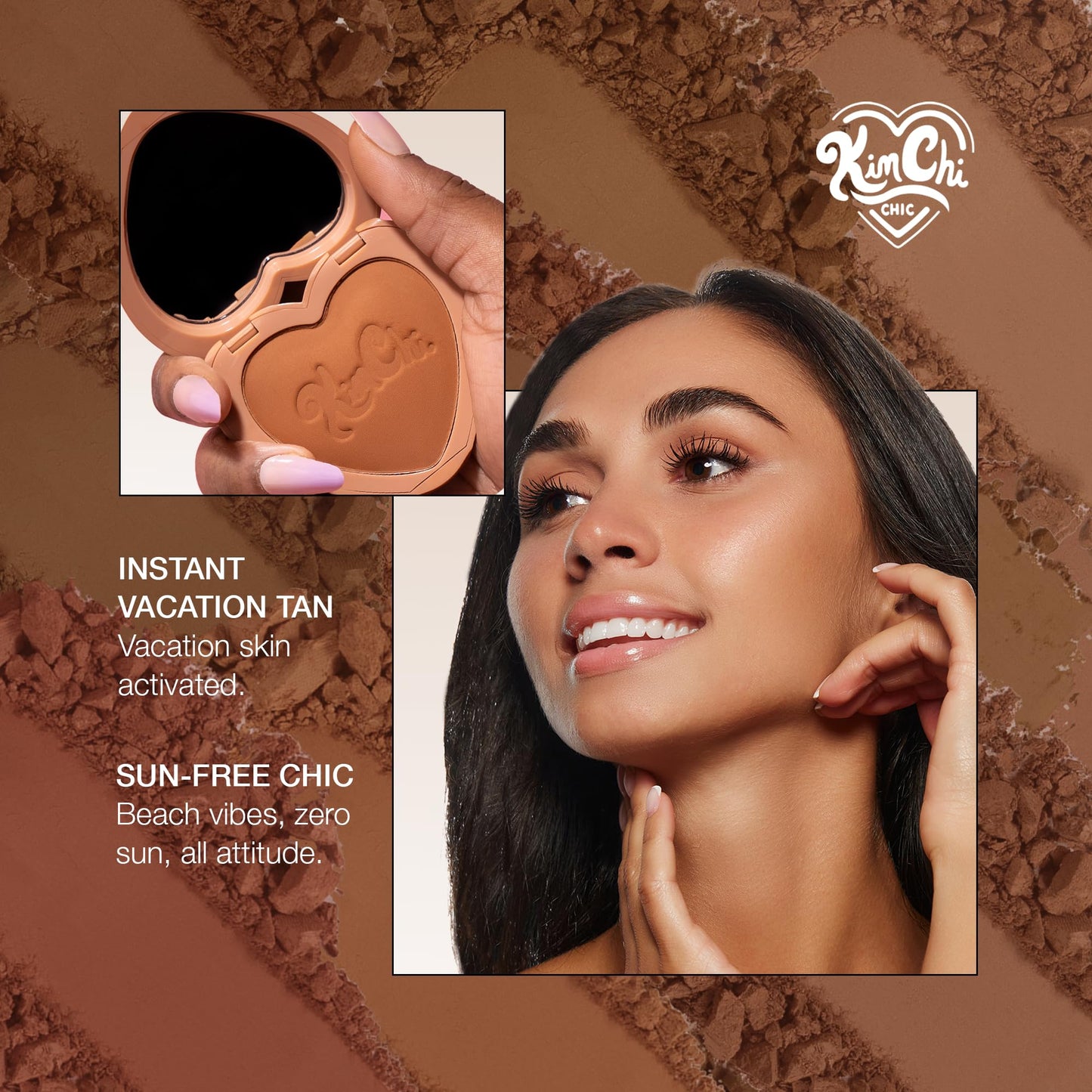 KimChiChic Beauty Thailor Bronzer, Silky Matte Finish for a Sun-Kissed Glow, Buildable Formula, Heart-Shaped Compact with Mirror, Cruelty-Free, I Went