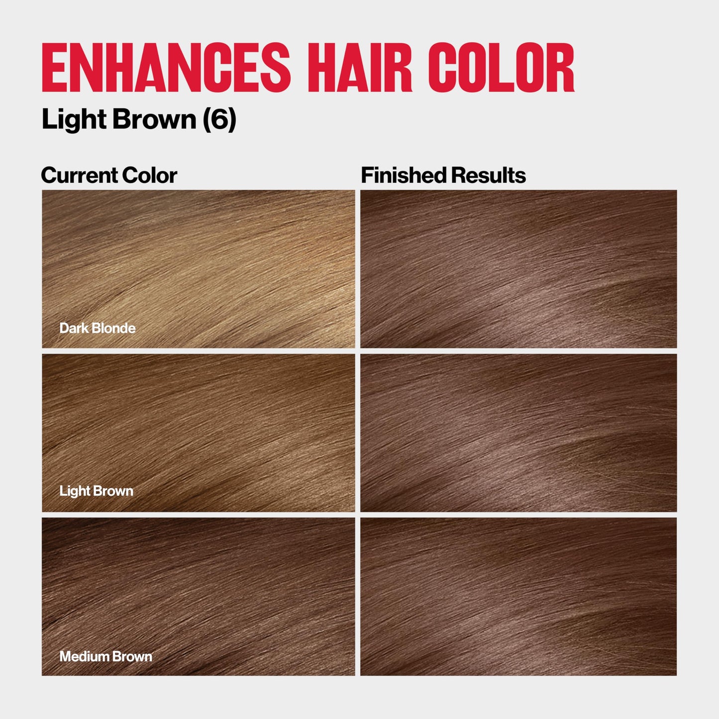 Revlon ColorSilk Tone + Gloss + Care Demi Permanent Hair Color, Dye Kit with Leave-In Scalp and Haircare Serum, 2x Shinier, 4x Stronger, 6 Light