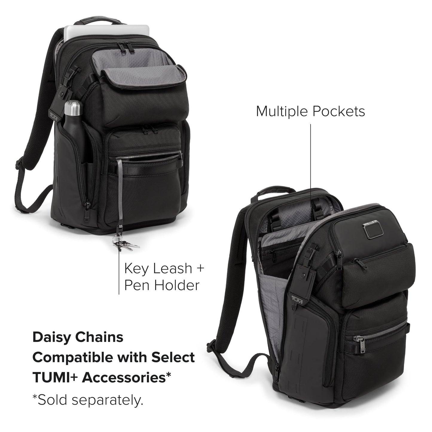 TUMI - Alpha Bravo Nomadic Backpack - Men's Durable Carry On Bag - 18.8" X 15.0" X 9.0" - Fits up to 15" Laptop - Black