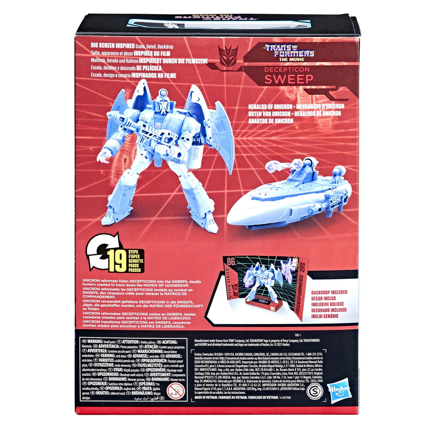 Transformers Toys Studio Series 86-10 Voyager Class The The Movie 1986 Decepticon Sweep Action Figure, Ages 8 and Up, 6.5-inch