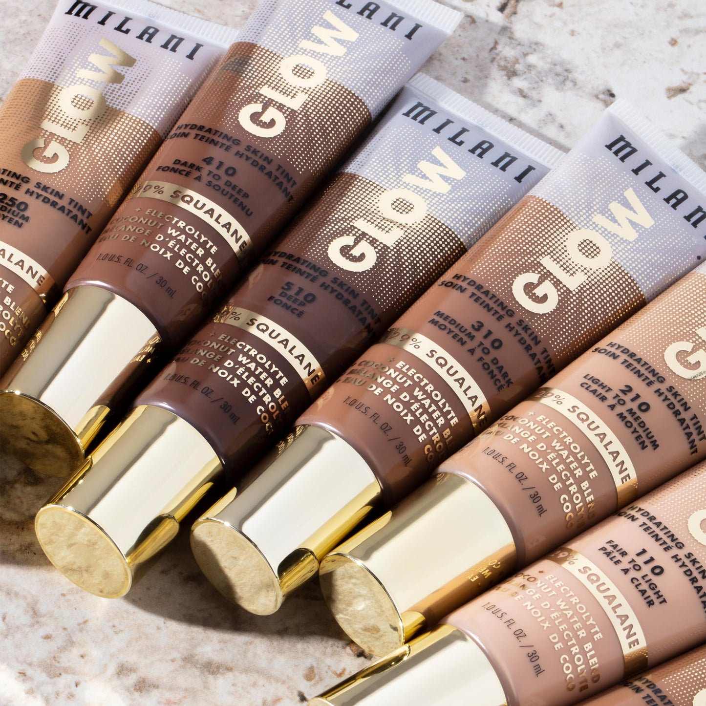 Milani Glow Hydrating Skin Tint - Medium to Dark, Dewy Finish, Light Coverage, Cruelty Free