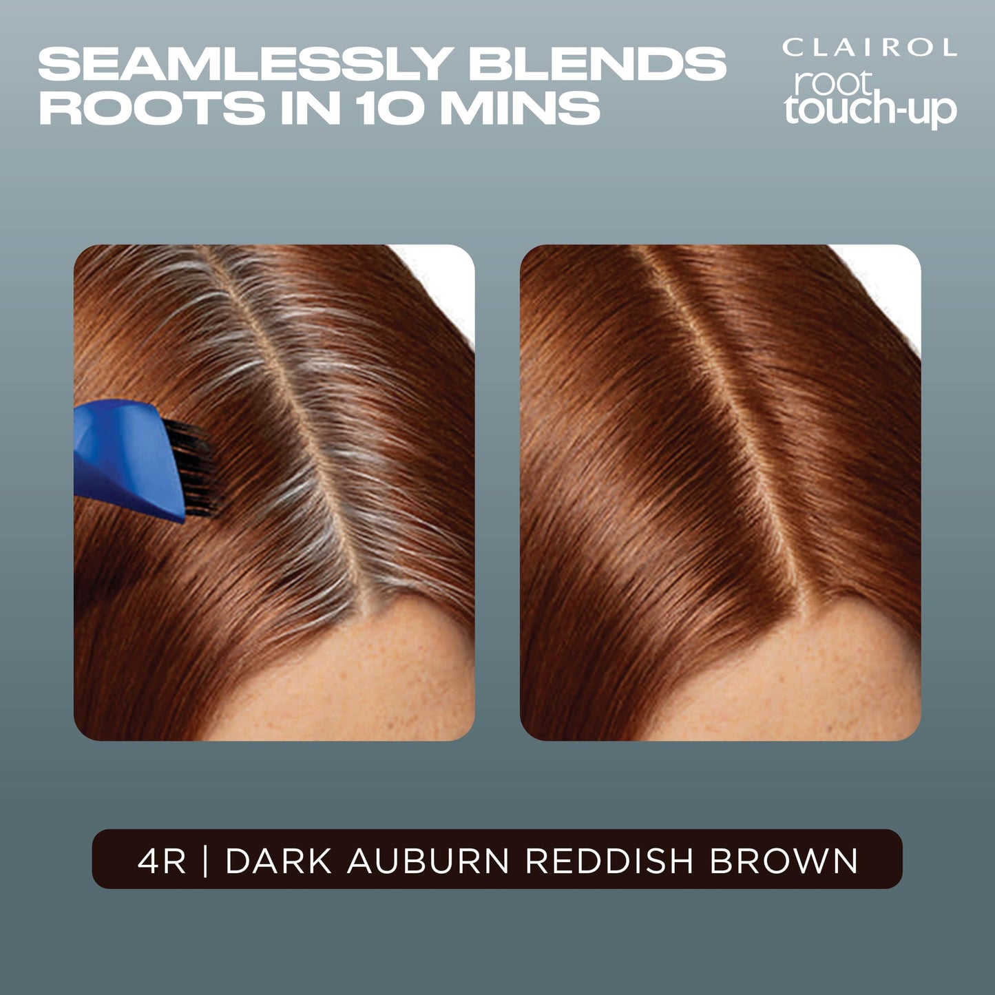 Clairol Root Touch-Up by Nice'n Easy Permanent Hair Dye, 4R Dark Auburn/Reddish Brown Hair Color | 100% Gray Coverage | Easy Brush Application |