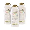 OGX Extra Creamy + Coconut Miracle Oil Ultra Moisture Body Wash, 58.5 Fl Oz, Pack of 3