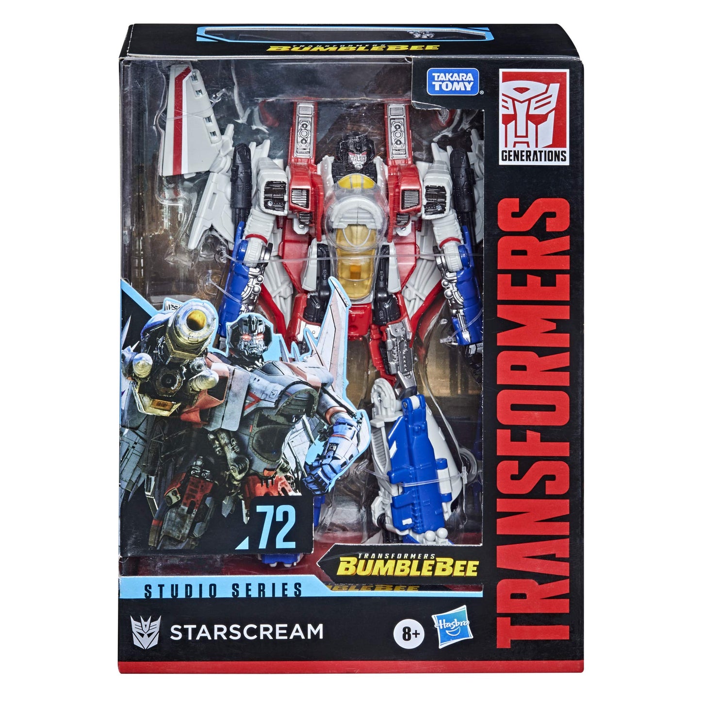 Transformers Toys Studio Series 72 Voyager Class Bumblebee Starscream Action Figure - Ages 8 and Up, 6.5-inch
