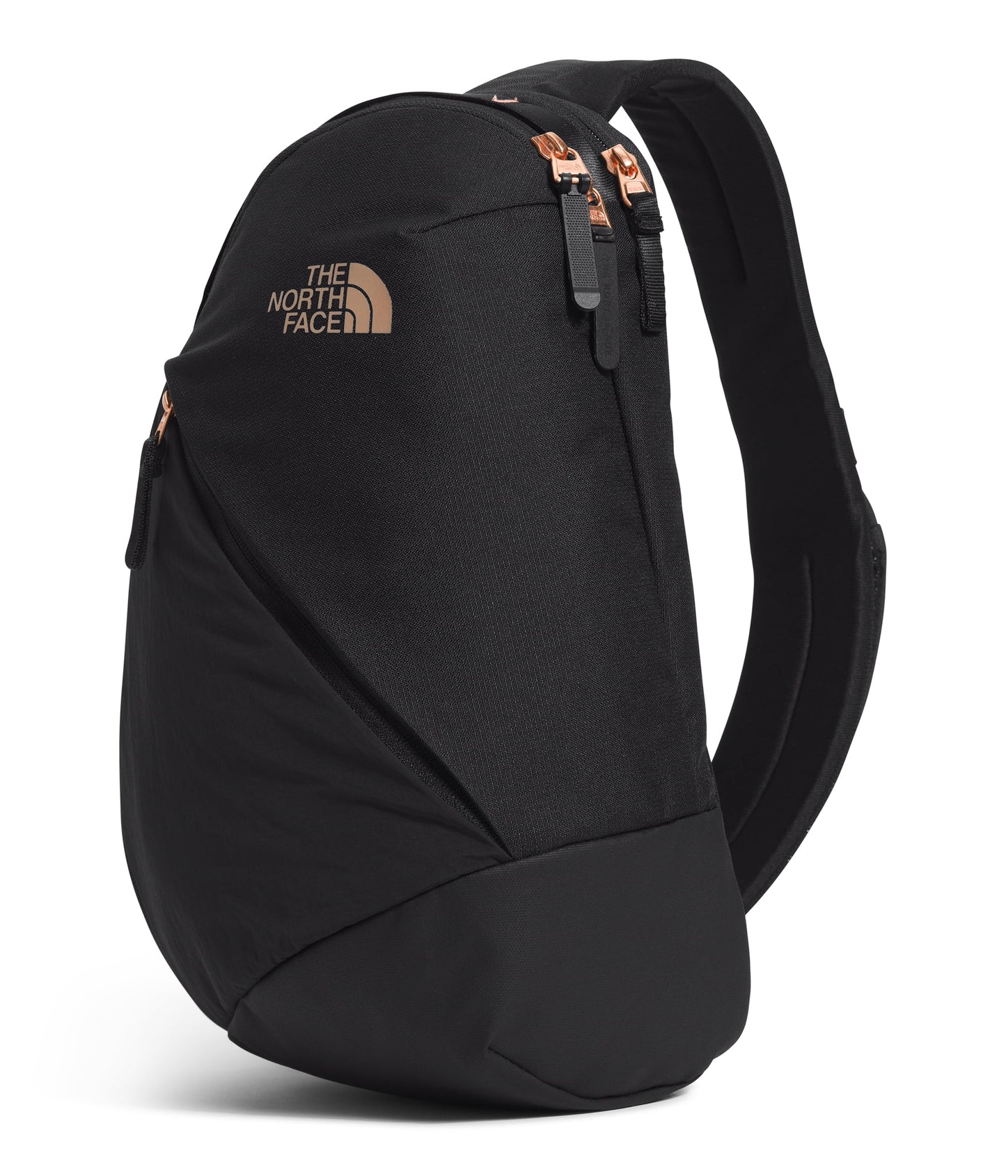THE NORTH FACE Women’s Isabella Sling – Slim Crossbody Bag with Large Main Compartment, Water-Repellent Finish, TNF Black Light Heather/Coral