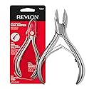 Revlon No-Ricochet Nail Nipper, Mess-Free Cuticle Remover Tool with Magnetic Shield for No Fly-Away Clippings, Made with Stainless Steel and Precision
