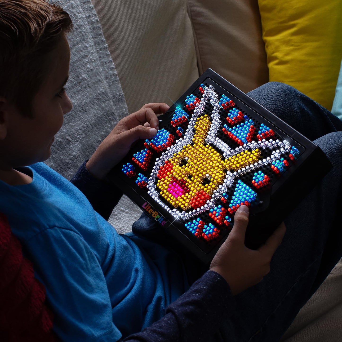 Lite Brite Super Bright HD, Pokemon Edition - Creative Retro Light-Up Screen - Educational Play for Children, Enhances Creativity, Gift for Boys…