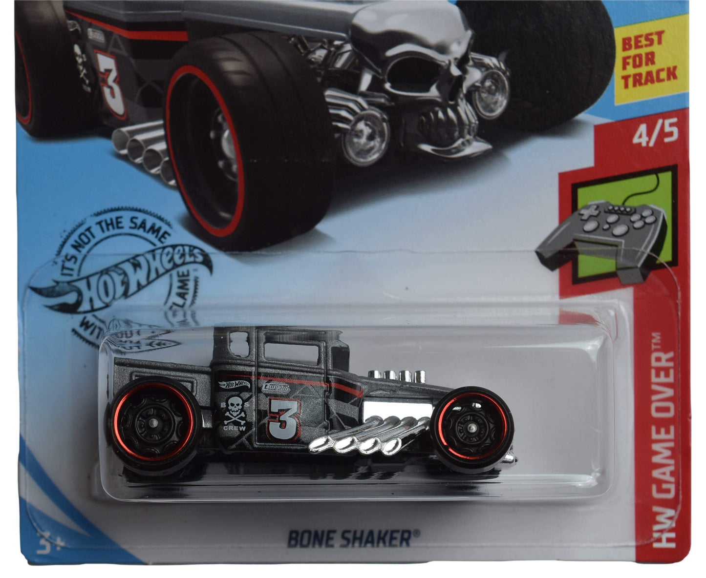Hot Wheels Game Over Series 4/5 Bone Shaker 117/250, Gray