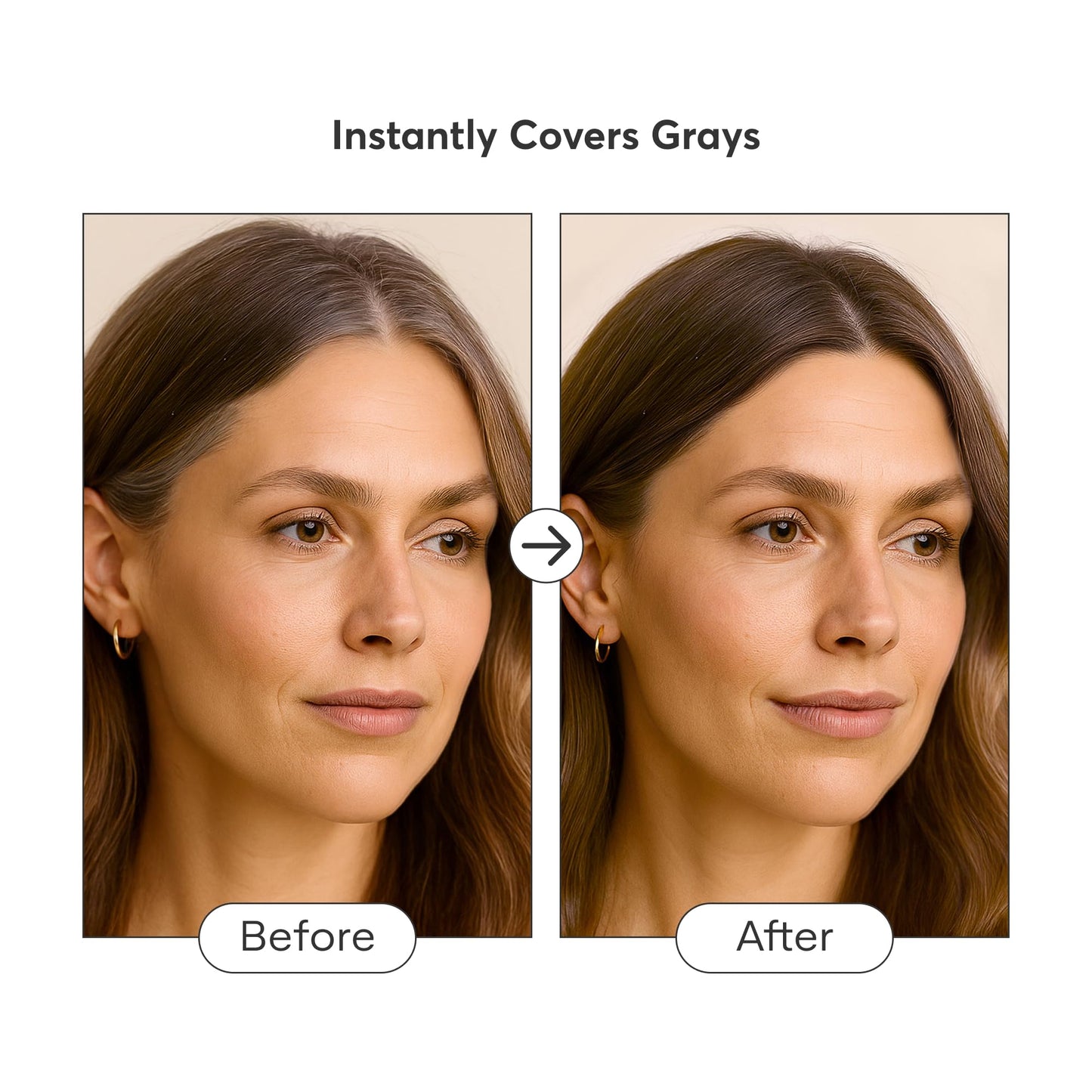 Madison Reed The Gray Escape Hair & Brow Mascara - Quick-Dry, All-Day Gray Coverage for Roots & Brows, Smudge-Proof, Titanium Dioxide-Free, Argan Oil