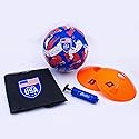 Baden | USA Soccer Starter Kit | Includes Size 5 Ball, 4 Cones, 1 Pump & 1 Bag with Drawstring