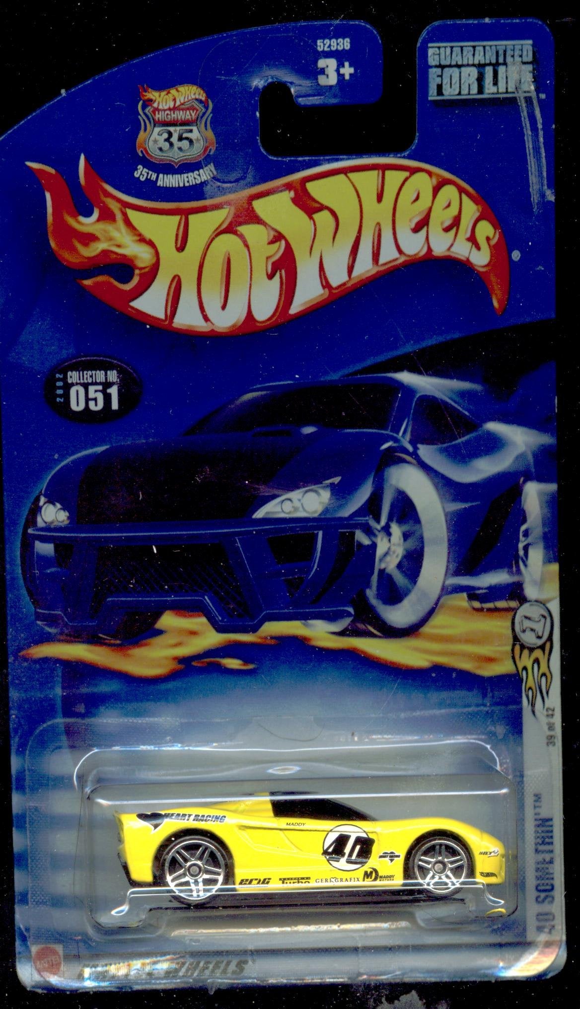 Hot Wheels 2002-051 35th Anniversary 39 of 42 40 Somethin' 1:64 Scale