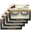 "4 Pairs" Miss Lash 100% Handmade Tapered 3D Volume lash M303B