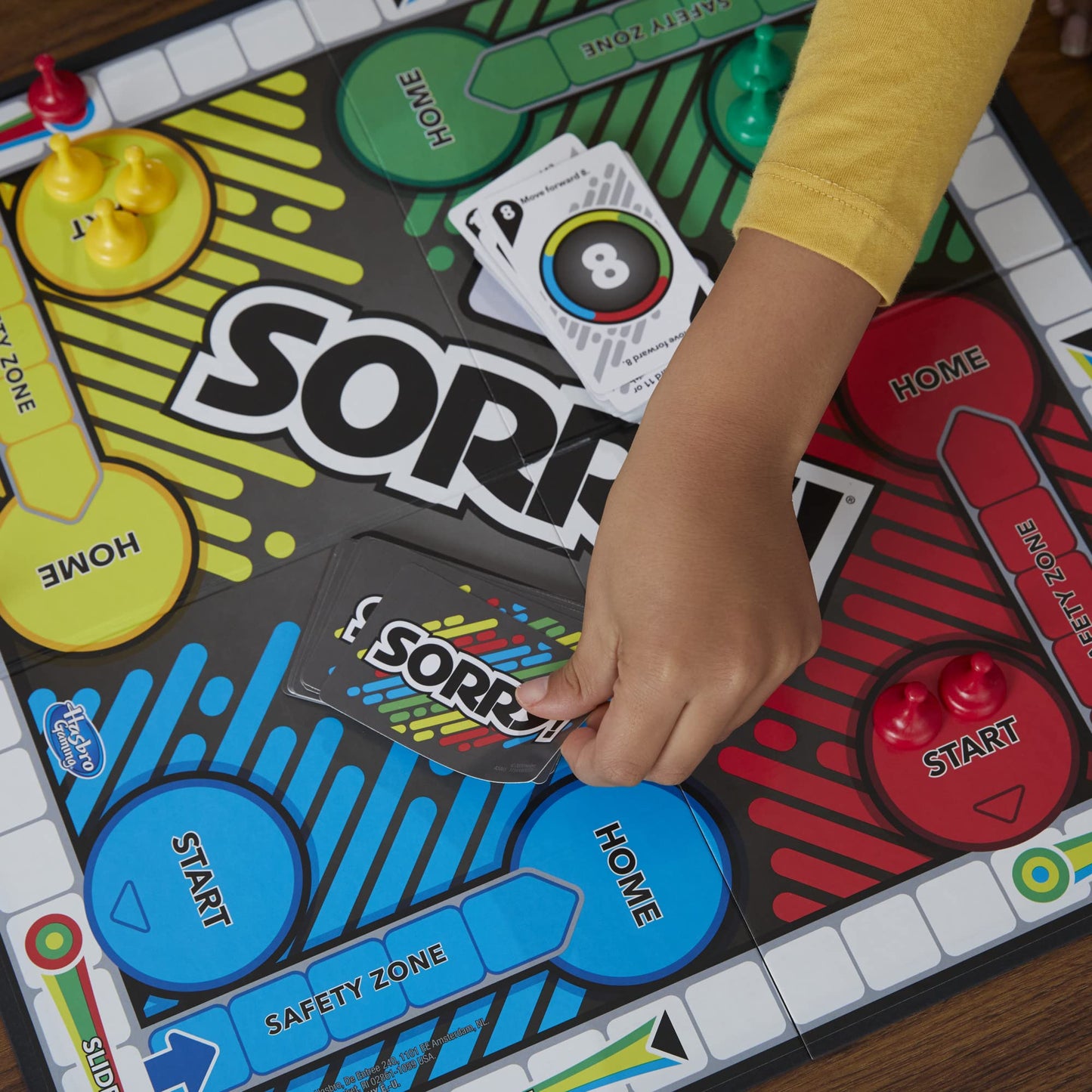 Sorry! Kids Board Game, Family Board Games for Kids and Adults, 2 to 4 Players, Family Games, Kids Games, Ages 6 and Up