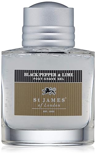 St James of London Black Pepper & Lime Post Shave Gel, 3.4 oz