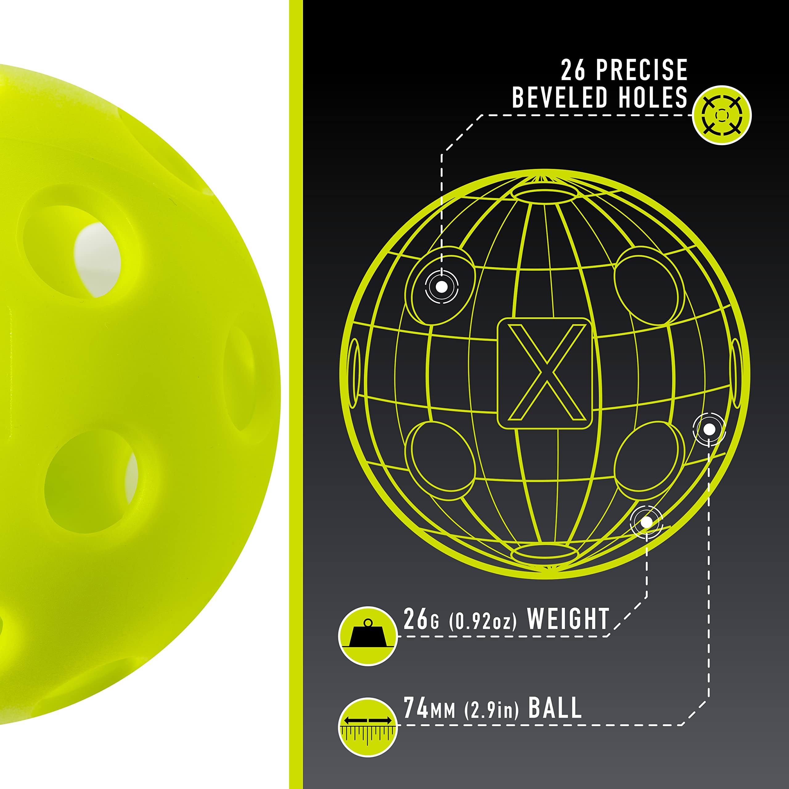 Franklin Sports X-26 Pickleballs - Thumbnail 4